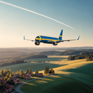 pirmoji kelionė į Švediją dirbti lėktuvu